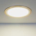 фото Встраиваемый потолочный светодиодный светильник DLR006 12W 4200K PS/G перламутровый серебро/золото; a035365 ELEKTROSTANDARD