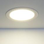 фото Встраиваемый потолочный светодиодный светильник DLR005 12W 4200K WH белый; a035363 ELEKTROSTANDARD