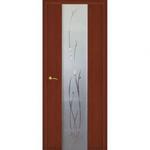 фото Дверное полотно с покрытием ламинат ДО "Стиль -1" Ветка 0,6м (итал.орех)