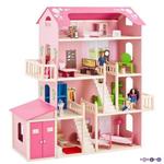 Фото №3 Деревянный дом Барби "Нежность" (28 предметов мебели, 2 лестницы, гараж) (PD316-01)