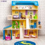 Фото №7 Кукольный домик для Барби "Лира" (28 предметов мебели, 2 лестницы, гараж) (PD316)