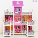 Фото №7 3-этажный кукольный дом с 7 комнатами, мебелью и 3 куклами в наборе (PPCD116-08)