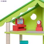 Фото №4 Трехэтажный домик для кукол "Фиолент" с 14 предметами мебели (PD216-02)