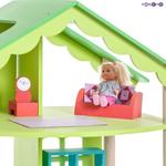 Фото №3 Трехэтажный домик для кукол "Фиолент" с 14 предметами мебели (PD216-02)