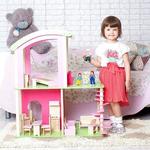 фото Флоренция - дом для мини-кукол и для Барби, DY-0103, с мебелью и куклами (DY-0103)