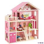 Фото №4 Большой дом для Барби "Мечта" (28 предметов мебели, лифт, лестница, гараж, балкон, качели) (PD316-02)