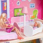 Фото №6 Кукольный домик для Барби "Вдохновение" с 16 предметами мебели и 2 лестницами (PD315)