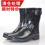 фото Труба в корейской версии нового хлопка дождя сапоги женщин мода дождя сапоги теплой воды анти-скольжения обуви резиновые калошу для мужчин и женщин специальные предложения