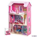 фото Большой дом для куклы "Муза" с 16 предметами мебели, качелями и лифтом (PD315-01)