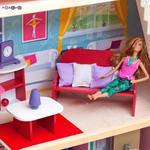 Фото №5 Большой дом для куклы "Муза" с 16 предметами мебели, качелями и лифтом (PD315-01)