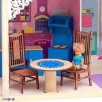 Фото №7 Большой дом для куклы "Муза" с 16 предметами мебели, качелями и лифтом (PD315-01)