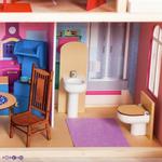 Фото №8 Большой дом для куклы "Муза" с 16 предметами мебели, качелями и лифтом (PD315-01)