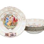фото Набор суповых тарелок из 6 шт."мадонна" диаметр=23 см. Bohemia Porcelan (655-078)