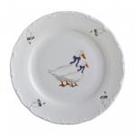 фото Набор тарелок из 6 шт."гуси" диаметр=21 см. Bohemia Porcelan (655-039)