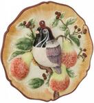Фото №3 Тарелка декоративная "птичка с хохолком на ветке" диаметр=20 см. высота=4,5 см. Hebei Grinding (59-066)