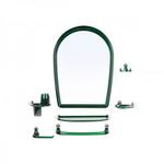 фото Набор ВК Viva Elegance (Вива Элегант), зеленый полупрозрачный, BEROSSI (Изделие из пластмассы. Размер зеркало 430 х 580 мм) (НВ10311001)
