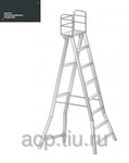 фото Лестница – стремянка сварная с огороженной площадкой СЛ-А-4,0