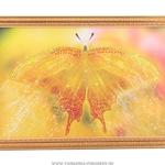 фото Картина бабочка желтая, стразы, 55х35см