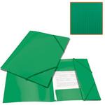 фото Папка на резинках BRAUBERG "Contract" (БРАУБЕРГ "Контракт"), зеленая, до 300 листов, 0,5 мм, бизнес-класс