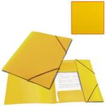 фото Папка на резинках BRAUBERG "Contract" (БРАУБЕРГ "Контракт"), желтая, до 300 листов, 0,5 мм, бизнес-класс