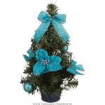 фото Изделие декоративное елочка с голубыми цветами высота 30 см.без упаковки