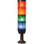 фото Сигнальная колонна 50 мм, красная, желтая, зеленая, белая, синяя, 220 В, светодиод LED