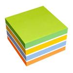 Фото №3 Блок-кубик для заметок 75х75 мм. куб Неон 450 листов (Цвета: желтый, голубой, розовый, белый)