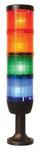 фото Сигнальная колонна 70 мм, красная, желтая, зеленая, белая, синяя, 24 В, светодиод LED