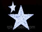 фото Звезда 3D 448 светодиодов 60см белая