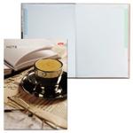 фото Блокнот 7БЦ, А4, 80 л., обложка ламинированная, 5-цветный блок, HATBER, "Кофе-брейк", 205х290 мм