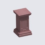 фото Пьедестал для бетонных вазонов (светло-розовая окраска)