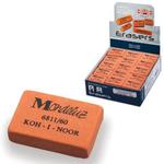 фото Резинка стирательная KOH-I-NOOR "Mondeluz", прямоугольная, 31х21х7 мм, оранжевая, картонный дисплей