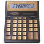 фото Калькулятор CITIZEN настольный, SDC-888TIIGE Gold, 12 разрядов, двойное питание, 205х159 мм, золотой