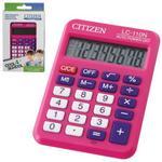 фото Калькулятор CITIZEN карманный LC-110NPKCFS, 8 разрядов, двойное питание, 87х58 мм, розовый