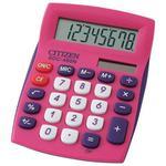 фото Калькулятор CITIZEN карманный SDC-450NPKCFS, 8 разрядов, двойное питание, 120х72 мм, розовый