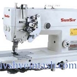 фото Промышленная прямострочная двухигольная швейная машина челночного стежка SunSir SS-D845-