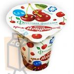 фото Крем йогуртный "Фруктовая фантазия" вишня 1,5% 160г стакан (г. Витебск, Беларусь)