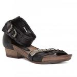 фото AIR STEP Черные кожаные сандалии с металлическим декором от Air Step