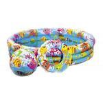 фото Надувной детский бассейн рыбки, с мячом и кругом intex 59469
