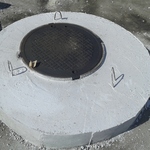 Фото №2 Крышка колодца (плита перекрытия колодца) бетонная ПП 20.2 дорожная