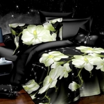 фото Постельное белье комплект "Ночная фантазия" сатин 3D / 3Д