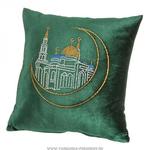 фото Подушка декоративная 35х35 московская соборная мечеть зелёная