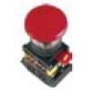 фото Кнопка AEAL-22 "Грибок"с фиксацией красный d22мм 230В 1з+1р TDM
