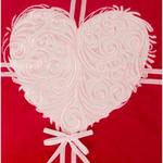 фото Подушка декоративная 46*46 см, "love" х/б 100% с вышивкой,красная Оптпромторг Ооо (850-830-31)