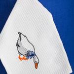 Фото №3 Фартук "гуси", лен 100% синий с полотенцем для рук Оптпромторг Ооо (850-630-1)