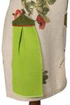 Фото №3 Фартук с полотенцем для рук "обожаемая мамуля", 100% лен зелёный Оптпромторг Ооо (850-641-1)