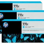 фото HP 771C Light Cyan Ink Cartridge 3-Pack