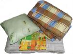 фото Постельный набор модель Эконом 1 ( матрас, подушка, одеяло и КПБ) постельные принадлежности для рабочих и строителей оптом по низким ценам
