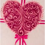 фото Подушка декоративная 46*46 см, "love" х/б 100% с вышивкой,розовая Оптпромторг Ооо (850-830-30)