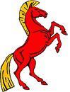 Лого кузница "Красный конь"